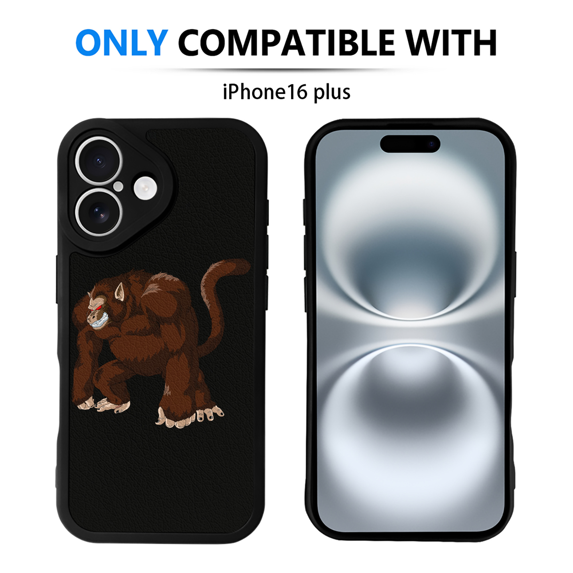 （画像用） ドラゴンボール DRAGON BALL 【iPhone 16シリーズ対応】シリコンスマホケース（レザー調） 材質：シリコン